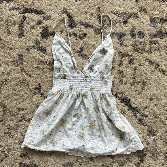 Vintage Floral Babydoll Tank - Picture 2 of 3